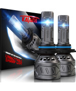 Katana 9006 Light Bulb Hb4 Bulb 16000Lm Super Bright 70W 6500K Mini Size Plug And Play Fog Light Bulb Of 2