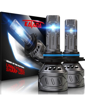 Katana 9006 Light Bulb Hb4 Bulb 16000Lm Super Bright 70W 6500K Mini Size Plug And Play Fog Light Bulb Of 2