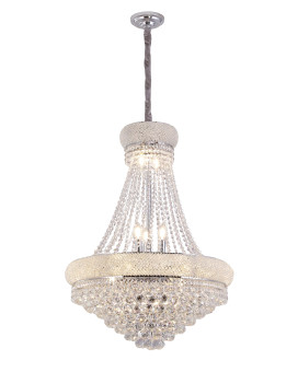 36 In Luxurious K9 Crystal Single Tier Chandelier 14Led Bulbs Classical Hardwired Ceiling Chandelier Lamp For Living Room Ha