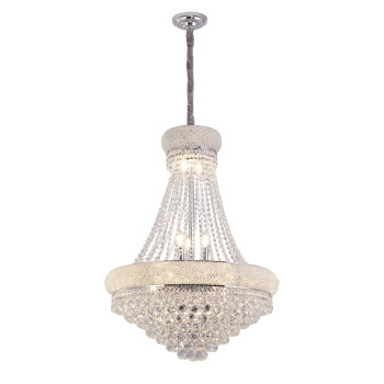 36 In Luxurious K9 Crystal Single Tier Chandelier 14Led Bulbs Classical Hardwired Ceiling Chandelier Lamp For Living Room Ha