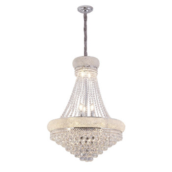 36 In Luxurious K9 Crystal Single Tier Chandelier 14Led Bulbs Classical Hardwired Ceiling Chandelier Lamp For Living Room Ha