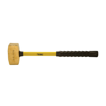 10 lb. Brass Hammer with 24" Fiberglass Handle