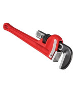 RIDGID 31025 Model 18 Heavy-Duty Straight Pipe Wrench, 18-inch Plumbing Wrench , Red , Small