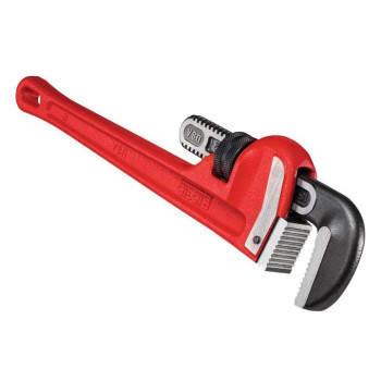 RIDGID 31025 Model 18 Heavy-Duty Straight Pipe Wrench, 18-inch Plumbing Wrench , Red , Small