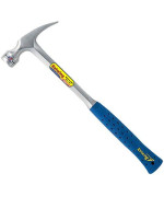 Estwing - GG417 Framing Hammer - 22 oz Long Handle Straight Rip Claw with Milled Face & Shock Reduction Grip - E3-22SM