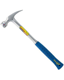 Estwing - GG417 Framing Hammer - 22 oz Long Handle Straight Rip Claw with Milled Face & Shock Reduction Grip - E3-22SM