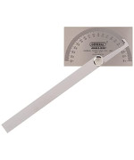 General Tools Angle Protractor Stainless Steel Square Head - Measuring Tool for Carpenters & Woodworking Hobbyists