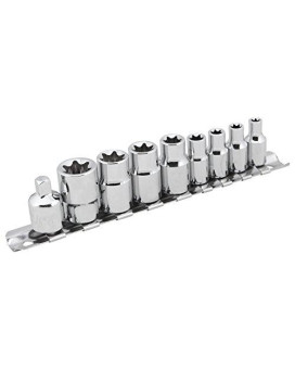 Performance Tool W1338 9-Piece External Star Socket Set