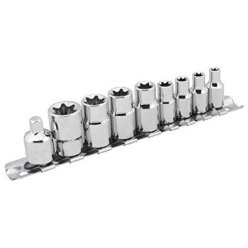 Performance Tool W1338 9-Piece External Star Socket Set