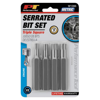 Performance Tool W1395 4-Piece Metric Bit Set