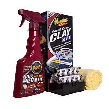 MEGUIARS Smooth Surface Clay Kit ?Safe and Easy Car Claying for Smooth as Glass Finish ?G1016