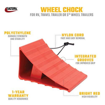 Valterra A10-0908 RV Wheel Chock, Red