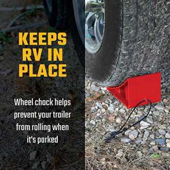 Valterra A10-0908 RV Wheel Chock, Red