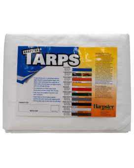 10 Ft. X 30 Ft. Heavy Duty 6 Oz. White Tarp 11-12 Mil Thick