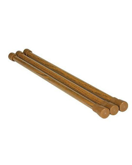 Camco 43823 Oak Refrigerator Bar - 3 pack, 16 Inches - 28 Inches