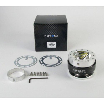 NRG Steering Wheel Quick Release Kit - Gen 1.0 - Silver/Carbon - Part  SRK-100CF