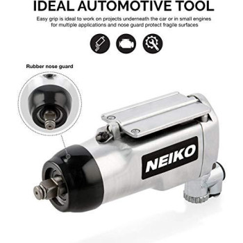 Neiko 30088A 3/8 Drive Butterfly Impact Wrench, 75 Foot/Pound High Power Outlet Air Wrench, 10,000 RPM Pneumatic Impact Wrench, 1/4??Air Inlet 3/8??Air Hose Size Pneumatic Tool for Mechanics