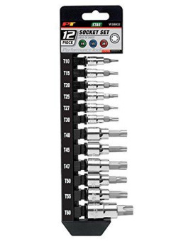 Performance Tool W38802 Star Bit Socket Set, 12-Piece