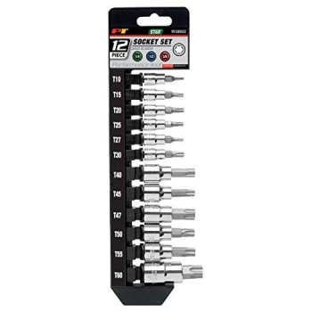 Performance Tool W38802 Star Bit Socket Set, 12-Piece