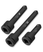 NEIKO 00236A 3/4?Drive Impact Extension Bar | 3 Piece | 4? 6? 10?| Cr-Mo Steel