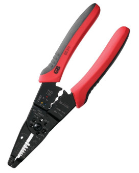 Gardner Bender GS-370 Multi-Tool Electrical Wire Stripper, Comfort Grip, Solid & Stranded Wire, 22-10 AWG, Hand Tool, 8??in.