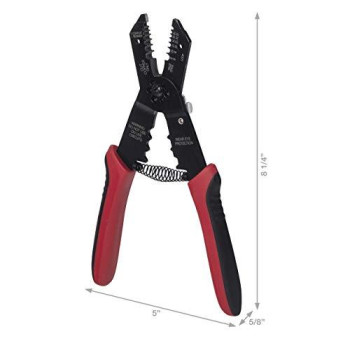 Gardner Bender GS-370 Multi-Tool Electrical Wire Stripper, Comfort Grip, Solid & Stranded Wire, 22-10 AWG, Hand Tool, 8??in.