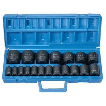 Grey Pneumatic (1319) 1/2 Drive 19-Piece Standard Length Fractional Master Socket Set