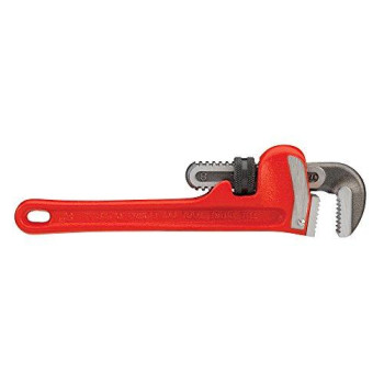 RIDGID 31005 Model 8 Heavy-Duty Straight Pipe Wrench, 8-inch Plumbing Wrench