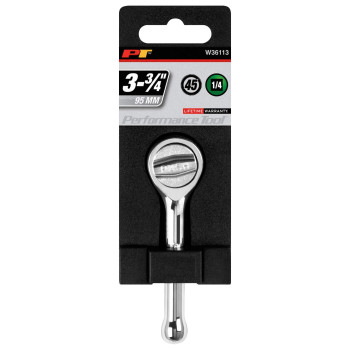 Performance Tool W36113 1/4-Inch Drive Quick Release Round Head Stubby Ratchet