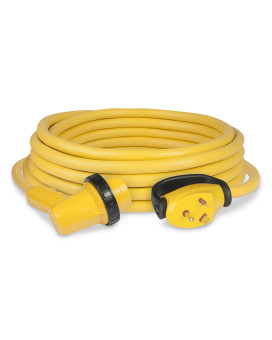 Marinco 30RPcRV 30 Amp 125V 30 Foot Right Angle Swivel Handle Yellow RV Power cord