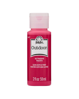 FolkArt Outdoor Acrylic Paint in Assorted colors (2 Ounce), 1657 Magenta