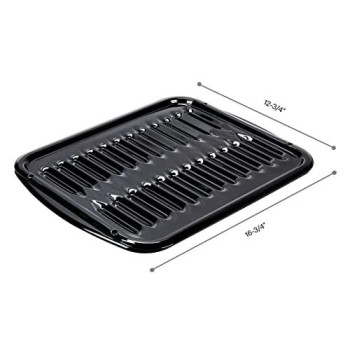 Whirlpool 4396923 Whirlpool Genuine (OEM) Premium Pan Broiler Standard size Black 1 each