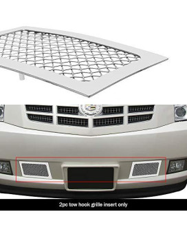Aps Compatible With Cadillac Escalade 2007-2014 Bumper Stainless Steel Mesh Grille Grill Insert A76482T