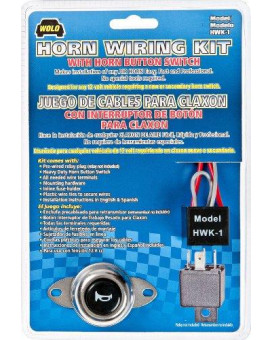 Wolo (HWK-1) Air Horn Wiring Kit with Horn Button Switch