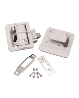 FASTEC Industrial 43610-09 FIC Travel Trailer Lock with Deadbolt - White