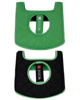 ZUCA Seat Cushion Reversible Black Green 89055900391