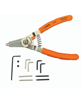 Lang Tools 1434 InternalExternal Quick Switch Retaining Ring Pliers and Tip Kit