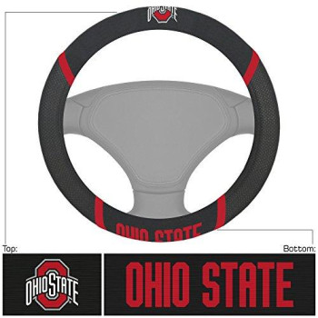 Fan Mats 14870 Ohio State University Steering Wheel Cover