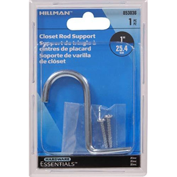 HillmanHillman 853036 1 Closet Rod Center Support - Zinc Plated 1-Pack