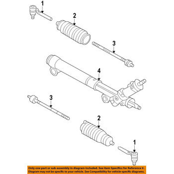 Genuine GM 15895648 Steering Gear Boot Kit