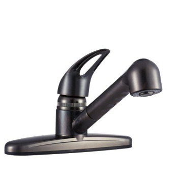 Dura Faucet DF-PK100-VB RV Non-Metallic Pull-Out Kitchen Sink Faucet - Single Handle (Venetian Bronze)