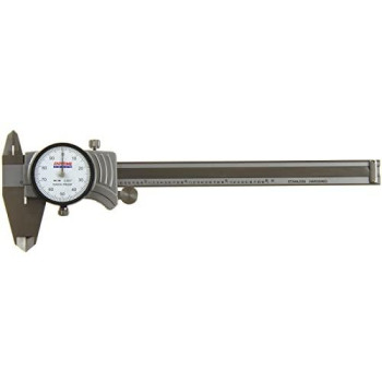 Anytime Tools Premium Dial Caliper 6/0.001 Precision Double Shock Proof Solid Hardened Stainless Steel