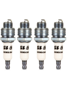 MSD Ignition 37384 Spark Plug, 4 Pack (15IR4Y)