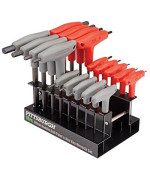 18 Pc SAE & Metric T-Handle Ball End Hex Key Set by USATNM