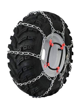 Grizzlar GTU-403 Garden Tractor 4 Link Ladder Alloy Tire Chains Tensioner Included 16x5.50-8, 16x6.50-8