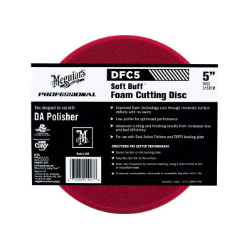 Meguiar's DFC5 Soft Buff DA (Dual Action) 5 Foam Cutting Disc, 1 Pack