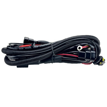 Innovited Universal Relay Wiring Harness for All HID H1, H3, H4, H7, H8, H9, H10, H11, H13, 9004, 9005, 9006, 9007, 5202, 880, 884