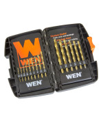 WEN DB15 Titanium-coated Drill Bit Set (15 Piece)