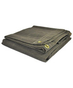 Dry Top 60810 Canvas Tarp, 8x10 Feet, Olive Green Drab