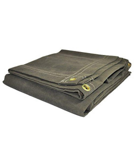 Dry Top 60810 Canvas Tarp, 8x10 Feet, Olive Green Drab